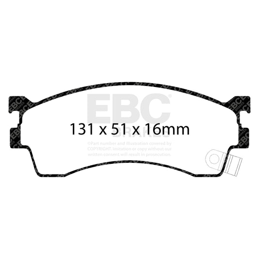 EBC ULTIMAX2 Front Brake Pad Set Mazda CBY13323ZA