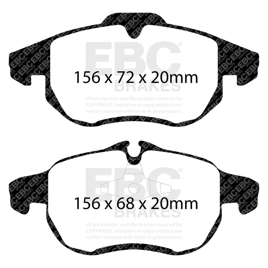 EBC ULTIMAX2 Front Brake Pad Set Cadillac Fiat