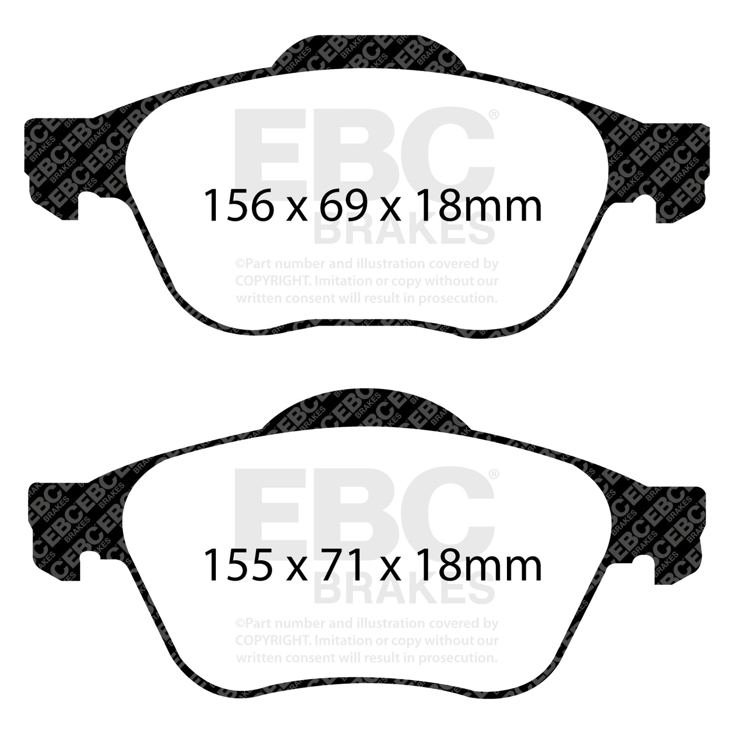 EBC Zestaw klocków hamulcowych GREENSTUFF przód Toyota 04465-05090