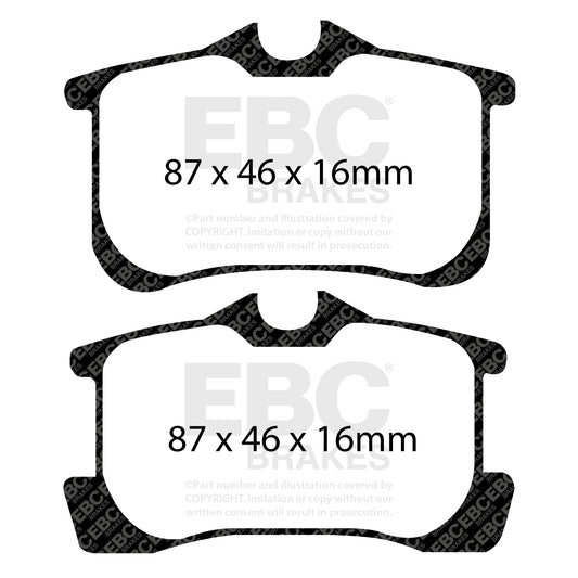 EBC ULTIMAX2 Rear Brake Pad Set Toyota 04466-02060