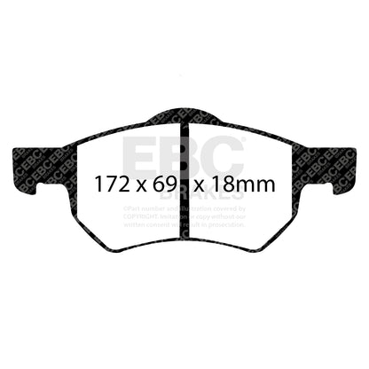 EBC YELLOWSTUFF Front Brake Pad Set Chrysler (USA)