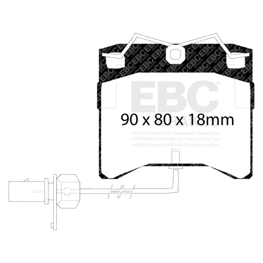 EBC ULTIMAX2 Front Brake Pad Set Volkswagen Commercial