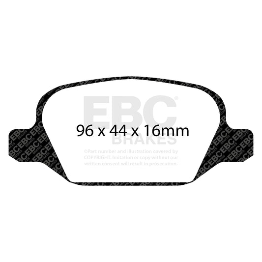 EBC ULTIMAX2 Brake Pad Set Rear Alfa Romeo Lancia 9949334