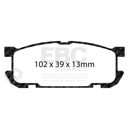 EBC ULTIMAX2 Rear Brake Pad Set Mazda