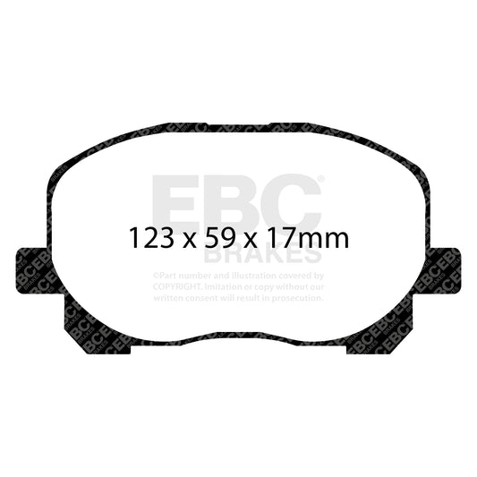 EBC ULTIMAX2 Front Brake Pad Set Toyota