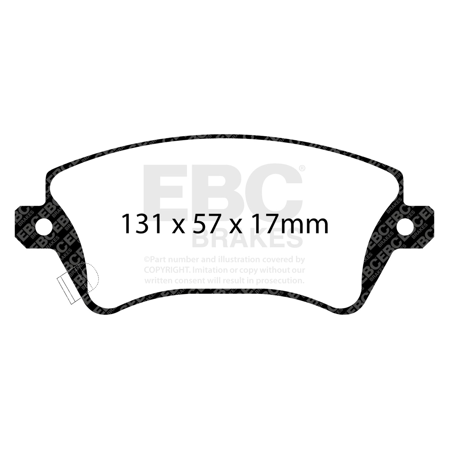 EBC Zestaw klocków hamulcowych ULTIMAX2 przód Toyota 0446502061 0446502130