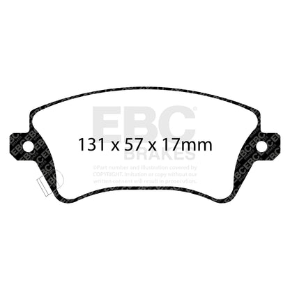 EBC Zestaw klocków hamulcowych ULTIMAX2 przód Toyota 0446502061 0446502130