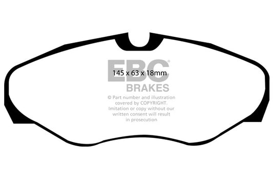 EBC ULTIMAX2 Brake Pad Set Renault 6025371662 7701050914