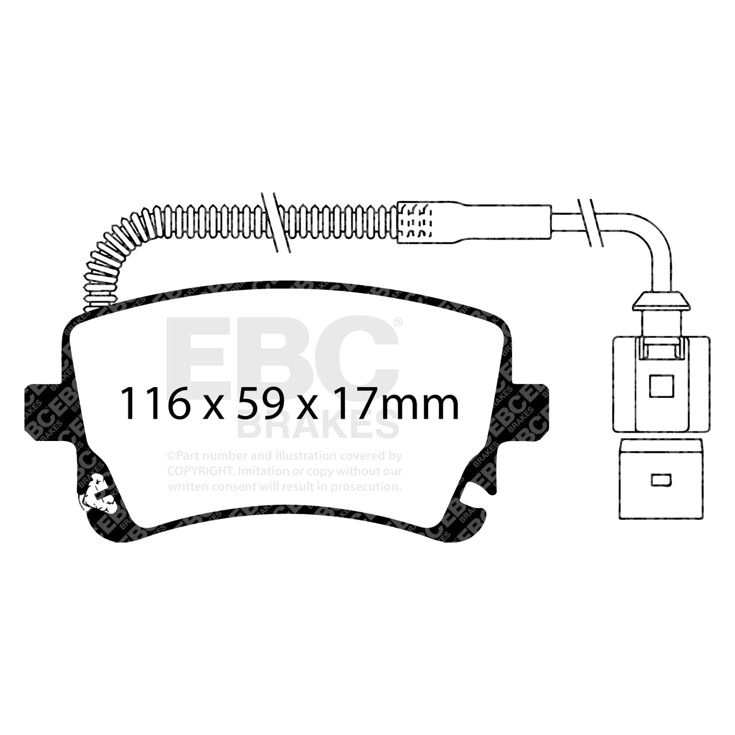 EBC Zestaw klocków hamulcowych GREENSTUFF tył Audi Volkswagen 3D0698451