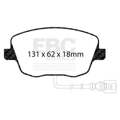 EBC Zestaw klocków hamulcowych ULTIMAX2 przód Seat Skoda Commercial