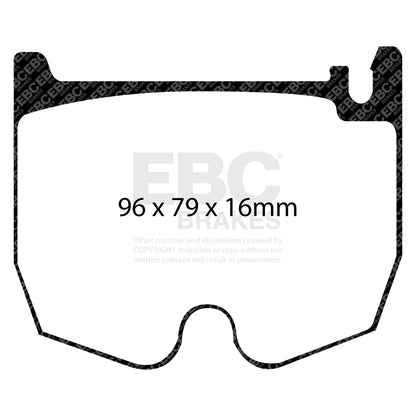 EBC BLUESTUFF NDX Front Brake Pad Set Mercedes-Benz 0034207120