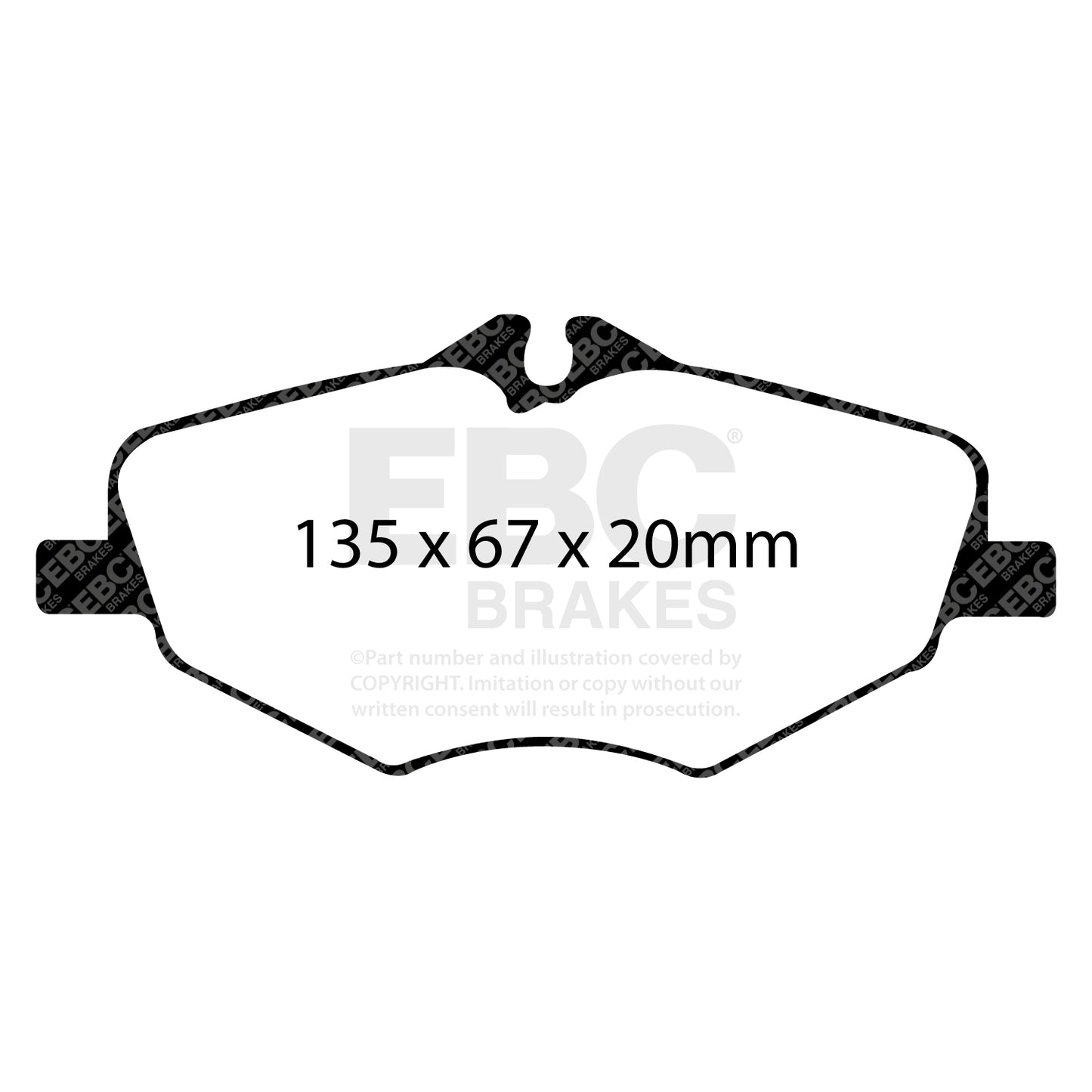 EBC Zestaw klocków hamulcowych GREENSTUFF przód Mercedes-Benz 0034209920