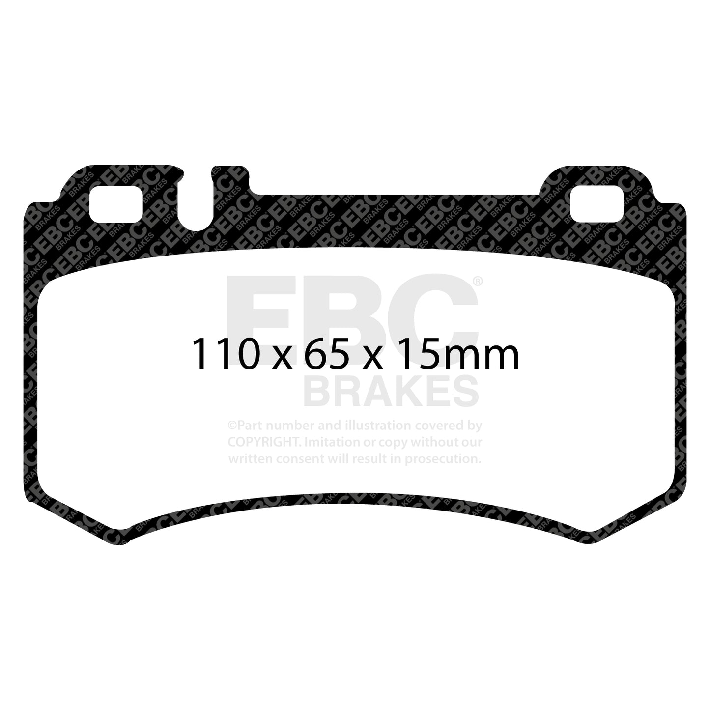 EBC REDSTUFF Brake Pad Set Rear Mercedes-Benz 0034206220