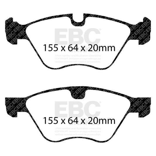 EBC ULTIMAX2 Front Brake Pad Set BMW 34116763617 34116763618