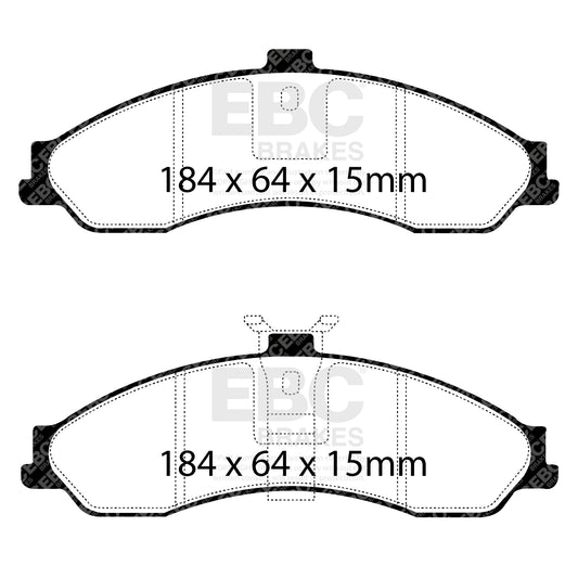 EBC REDSTUFF Front Brake Pad Set
