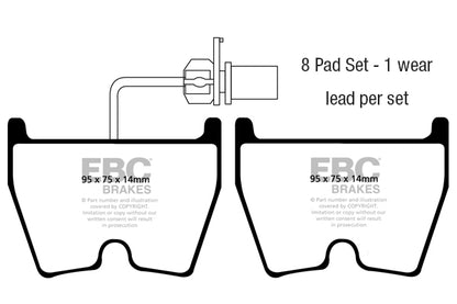 EBC RP-1 Racing Brake Pad Set Audi K-Sport