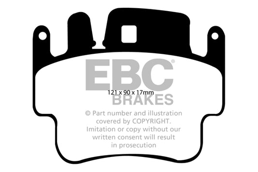 EBC ULTIMAX2 Brake Pad Set Porsche Wiesmann 98635193911