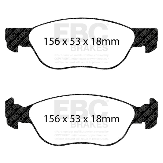 EBC ULTIMAX2 Brake Pads front Fiat Commercial 71752988