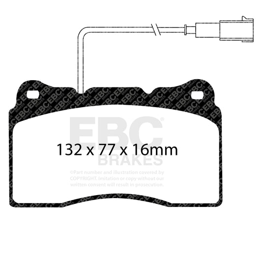 EBC ULTIMAX2 Front Brake Pad Set Alfa Romeo Lancia 9948030