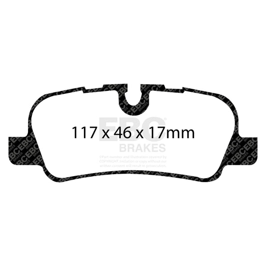 EBC ULTIMAX2 Brake Pad Set Rear Land Rover LR015519 SFP500021