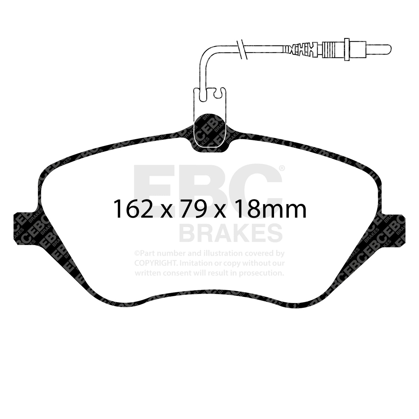 EBC ULTIMAX2 Brake Pad Set Front Citroen Peugeot 1611334980