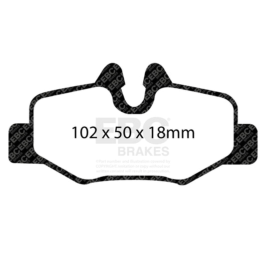 EBC ULTIMAX2 Rear Brake Pad Set Mercedes-Benz Commercial