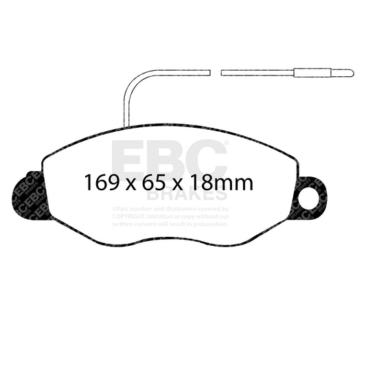 EBC ULTIMAX2 Brake Pad Set front Nissan Commercial 41060-9X525