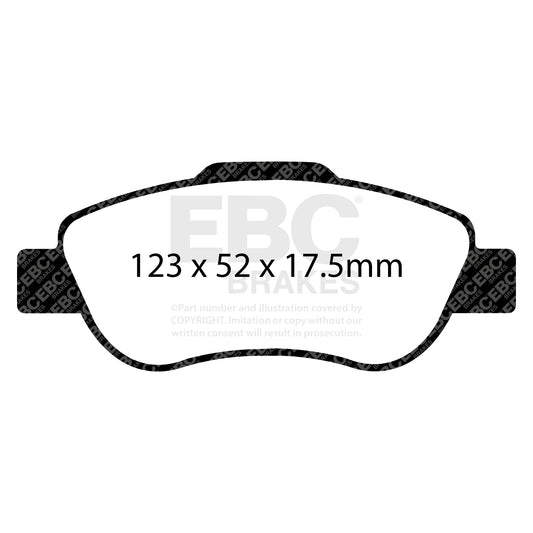 EBC ULTIMAX2 Front Brake Pad Set Fiat 77362689 77362691