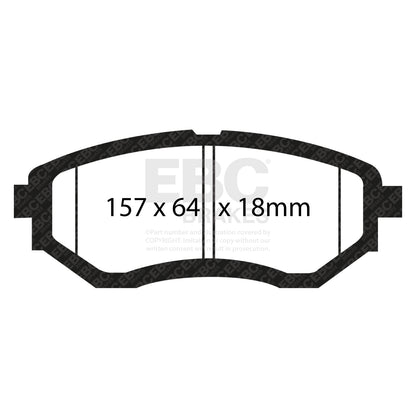 EBC Brake Pad Set BLUESTUFF NDX Front Subaru 26296AE020