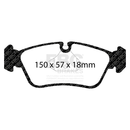 EBC Zestaw klocków hamulcowych ULTIMAX2 przód BMW 34116769763 34116769951