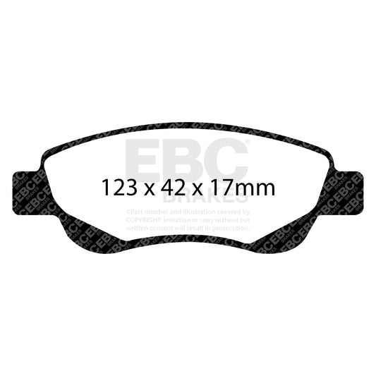 EBC ULTIMAX2 Brake Pad Set Front Citroen Peugeot Toyota