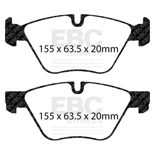 EBC ULTIMAX2 Brake Pad Set front BMW 34116771972