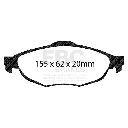 EBC ULTIMAX2 Brake Pad Set Front Chrysler (USA)