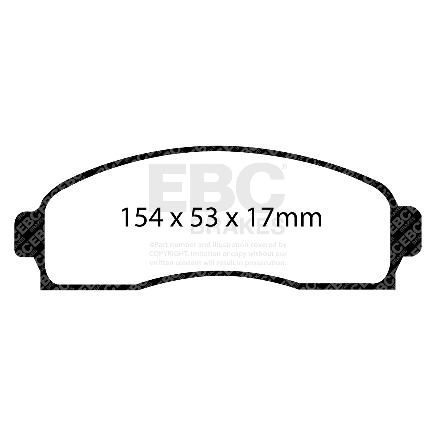 EBC Zestaw klocków hamulcowych ULTIMAX2 przód Ford 1L2Z2001AA 1L2Z-2001AA