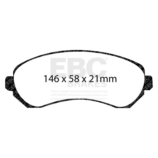 EBC ULTIMAX2 Front Brake Pad Set Chevrolet