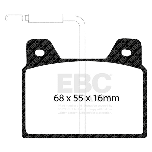 EBC ULTIMAX2 Rear Brake Pad Set De Tomaso Ford Peugeot Talbot