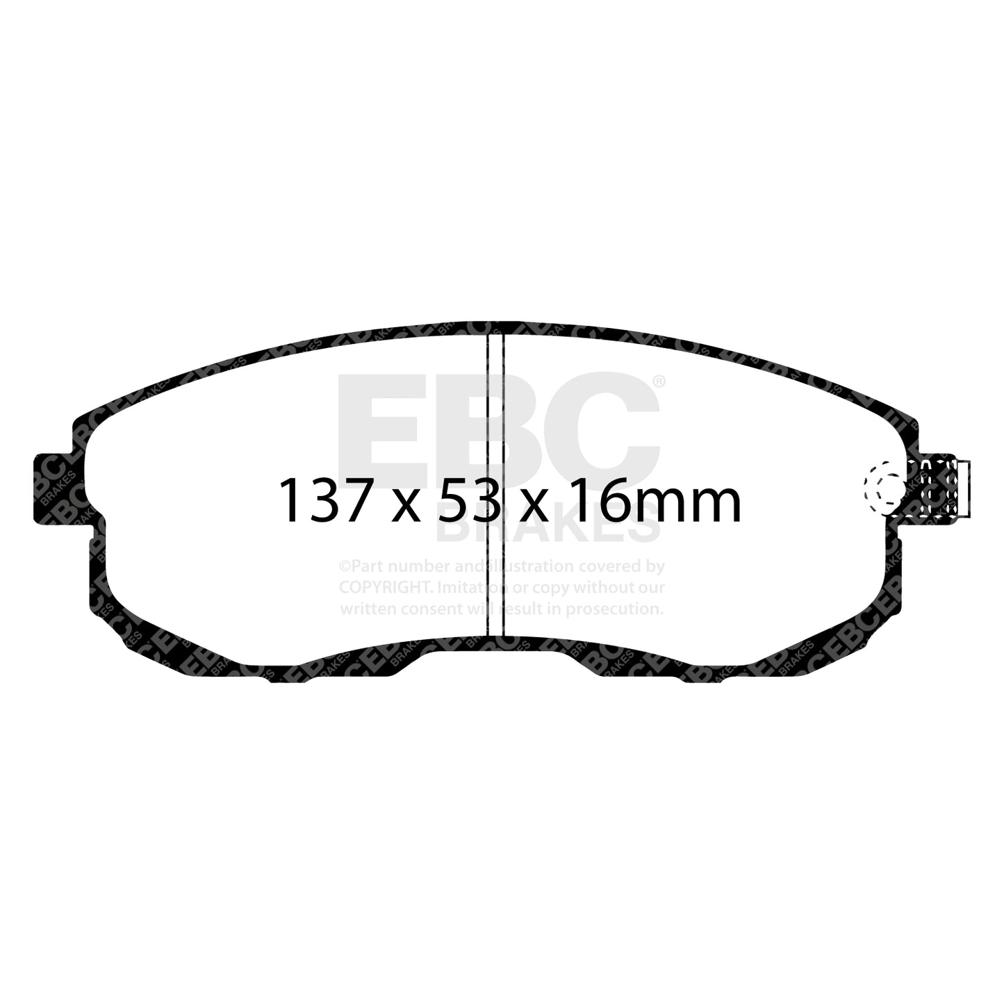 EBC Zestaw klocków hamulcowych ULTIMAX2 przód Nissan Suzuki D1060-EM10A