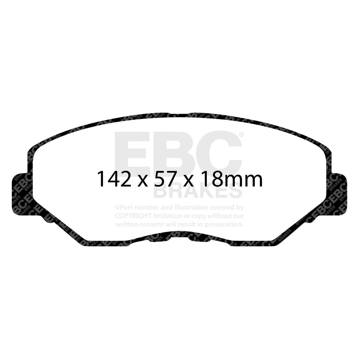 EBC GREENSTUFF Front Brake Pad Set Honda