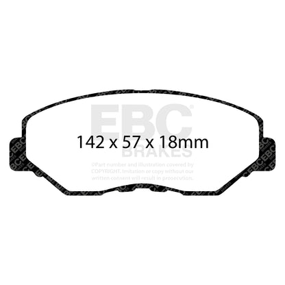 EBC GREENSTUFF Front Brake Pad Set Honda