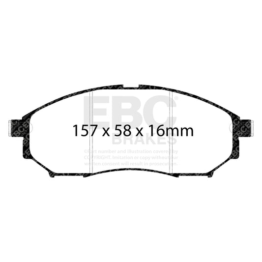 EBC ULTIMAX2 Front Brake Pad Set Infiniti