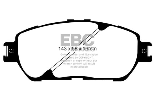 EBC GREENSTUFF Brake Pad Set Toyota 0446504080 0446533270