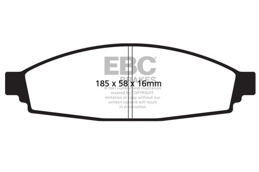 EBC GREENSTUFF Brake Pad Set Lincoln