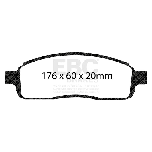 EBC GREENSTUFF Front Brake Pad Set Ford 4L3Z-2001-AB