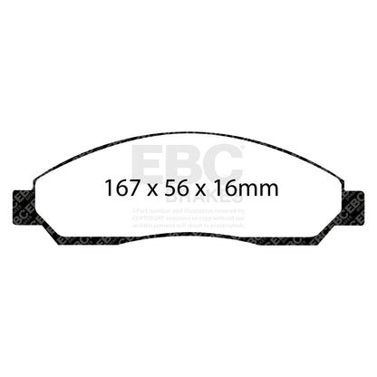 EBC YELLOWSTUFF Front Brake Pad Set