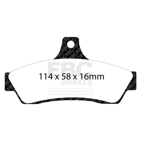 EBC REDSTUFF Rear Brake Pad Set