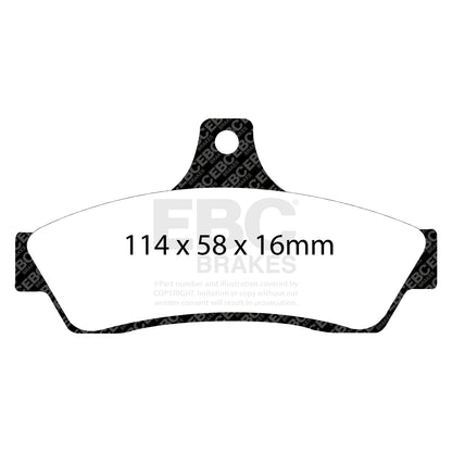 EBC YELLOWSTUFF Rear Brake Pad Set