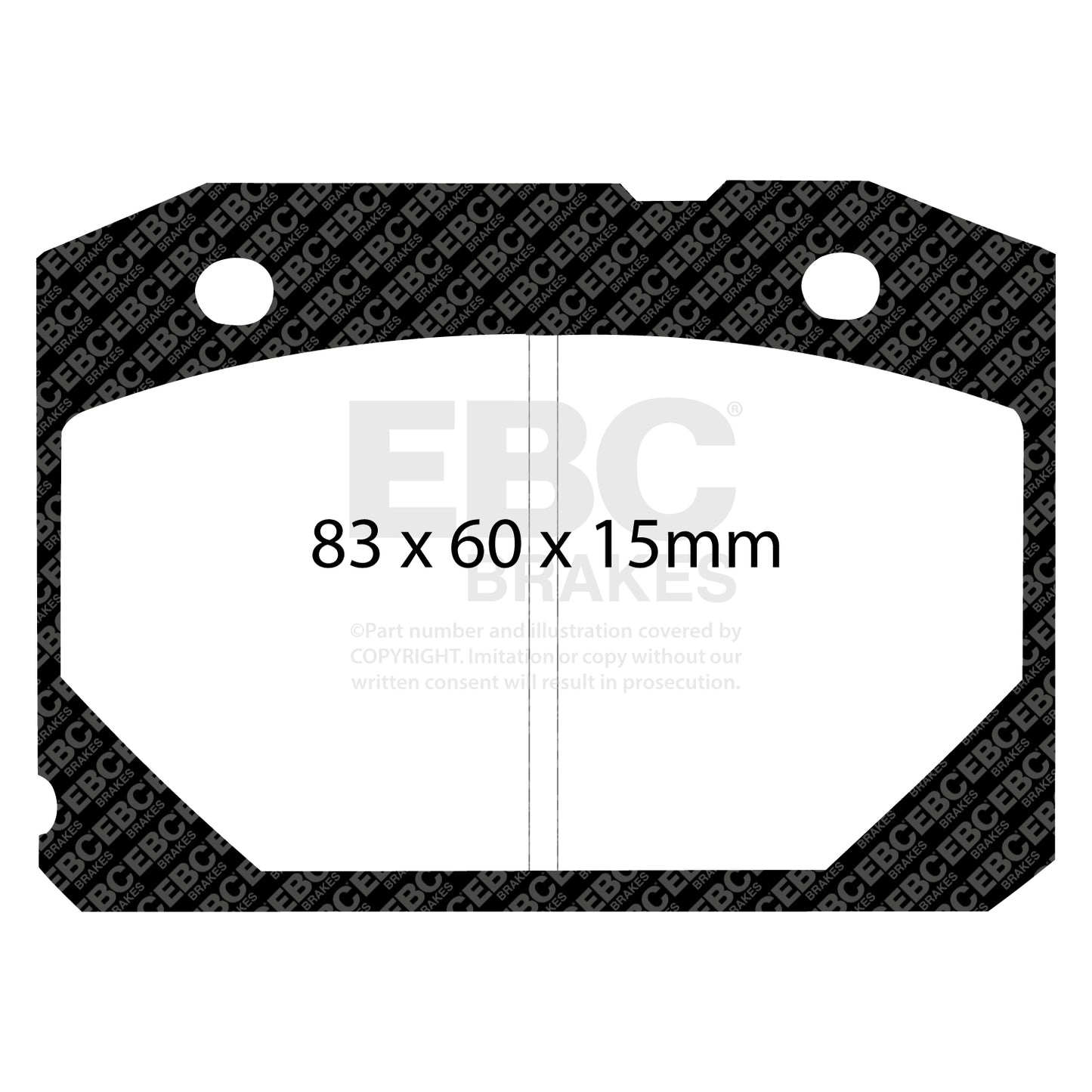 EBC ULTIMAX2 Brake Pad Set Front Lada 21013501089 21013501210A