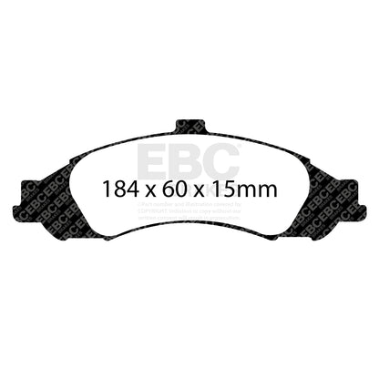 EBC REDSTUFF Front Brake Pad Set for Pontiac