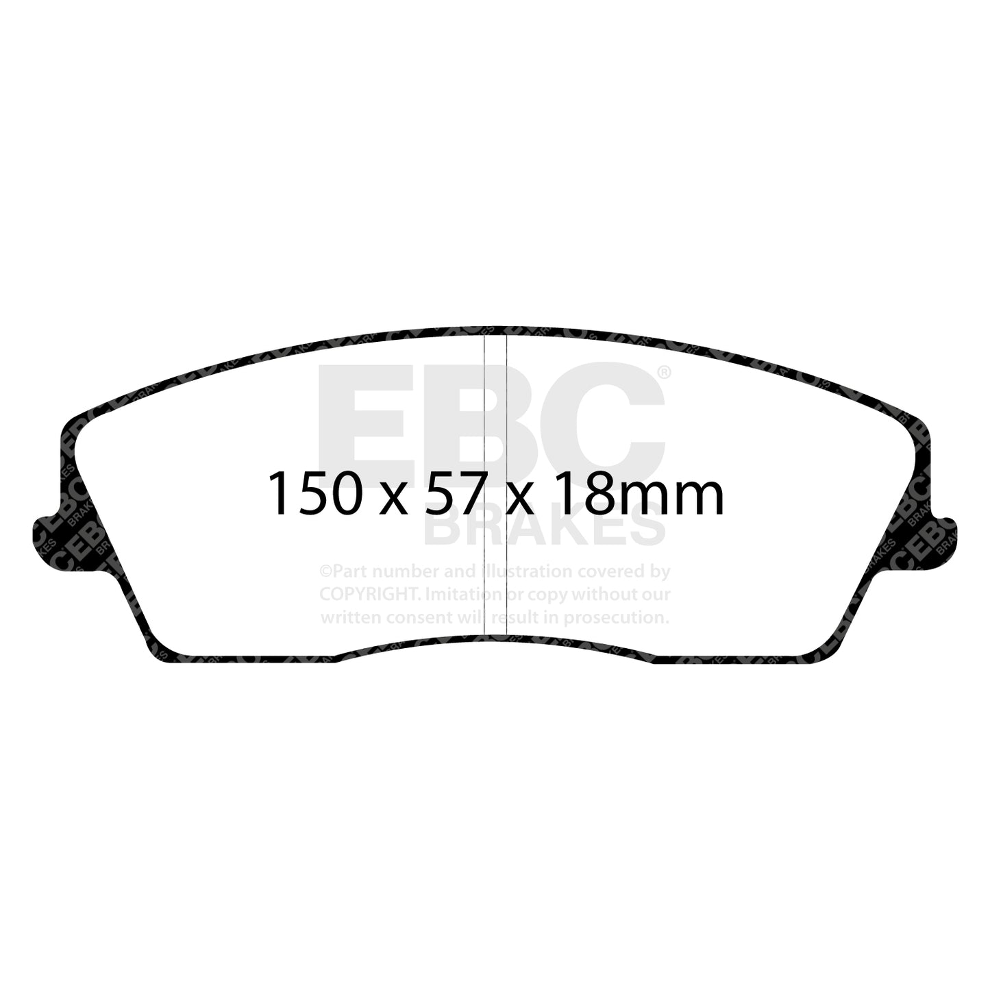 EBC ULTIMAX2 Front Brake Pad Set Chrysler (USA) Dodge (USA)