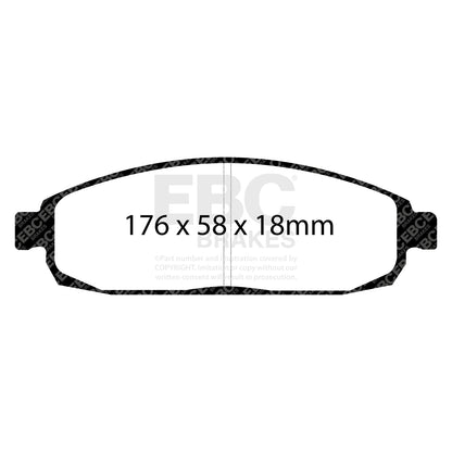 EBC Zestaw klocków hamulcowych ULTIMAX2 przód Jeep